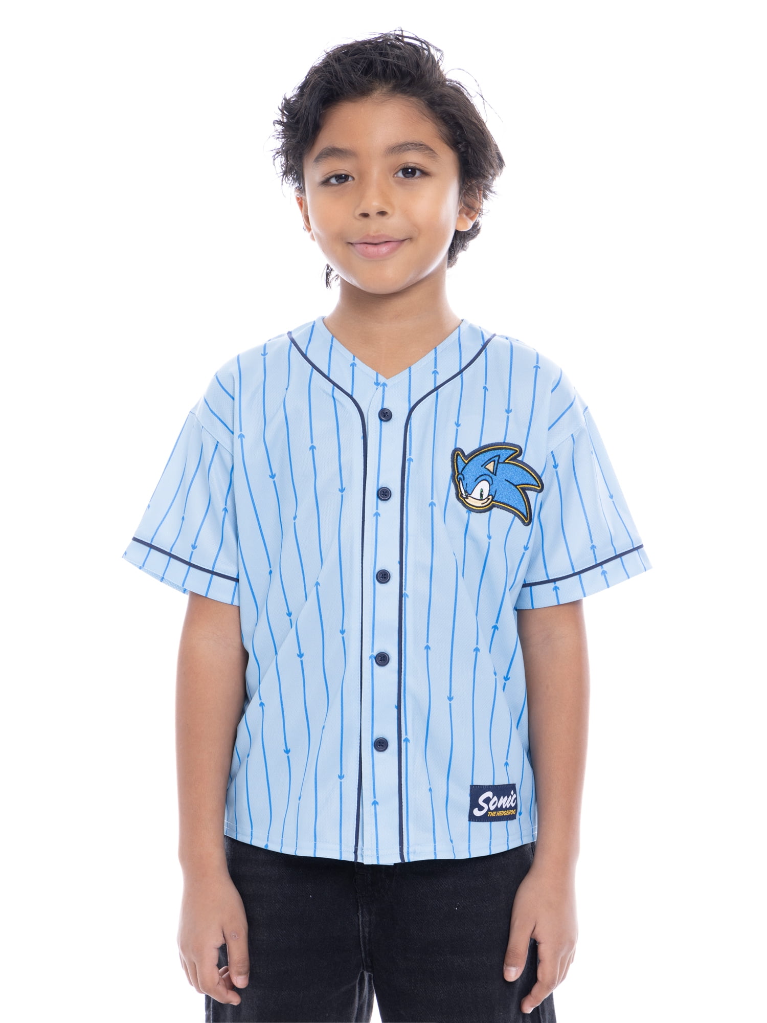 Sonic the Hedgehog Boys Character Graphic Baseball Jersey, Sizes 4-18