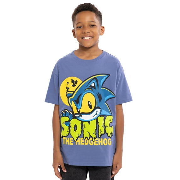 Sonic the Hedgehog Boys Short Sleeve Halloween Graphic T-Shirt, Sizes 6-18