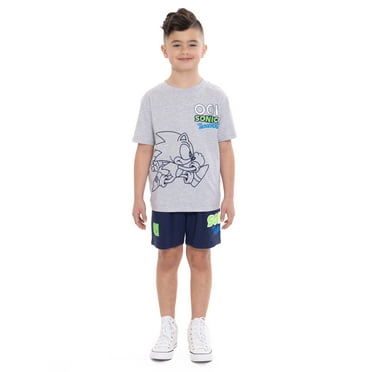 Sonic the Hedgehog Boys' Graphic Tee and Shorts Set, 2-Piece, Sizes 4-10