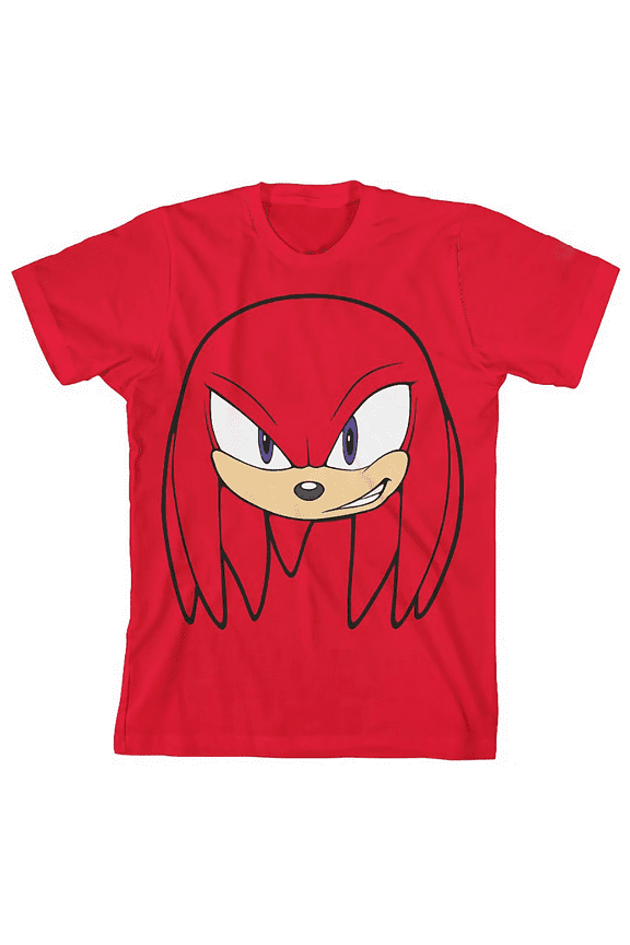 the Hedgehog Boys Knuckles Big Face T-Shirt, Sizes 4-20