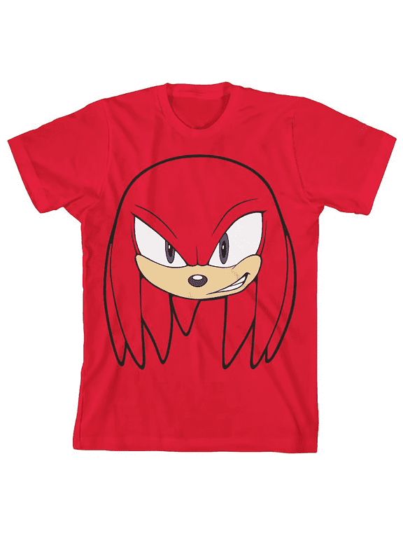 the Hedgehog Boys Knuckles Big Face T-Shirt, Sizes 4-20