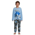 Sonic the Hedgehog Boys Long Sleeve Top and Joggers Pajama Set, 2Piece