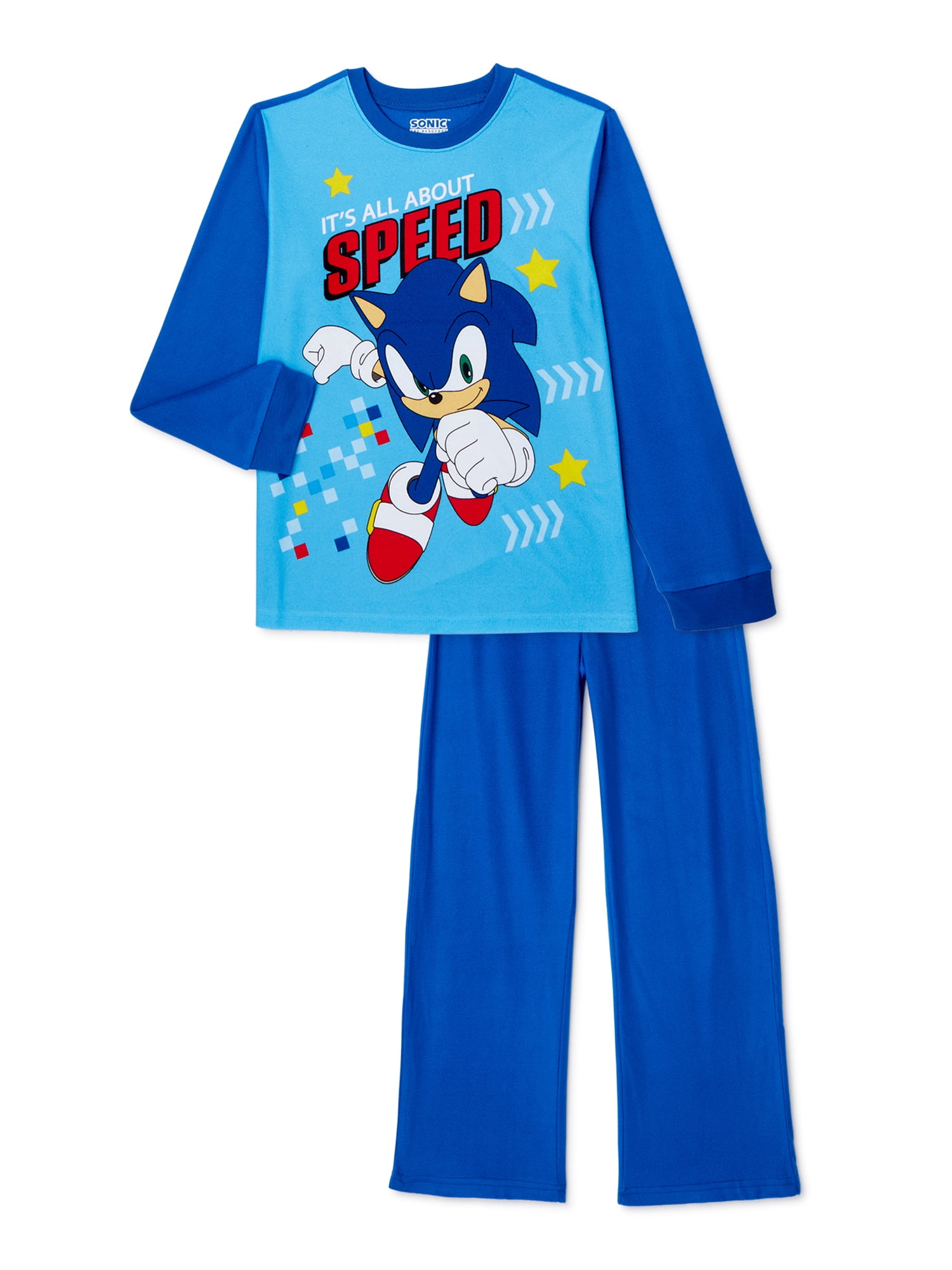 Ster had het niet door jeans Sonic the Hedgehog Boys Pajamas, 2-Piece Set, Sizes 4-12 - Walmart.com