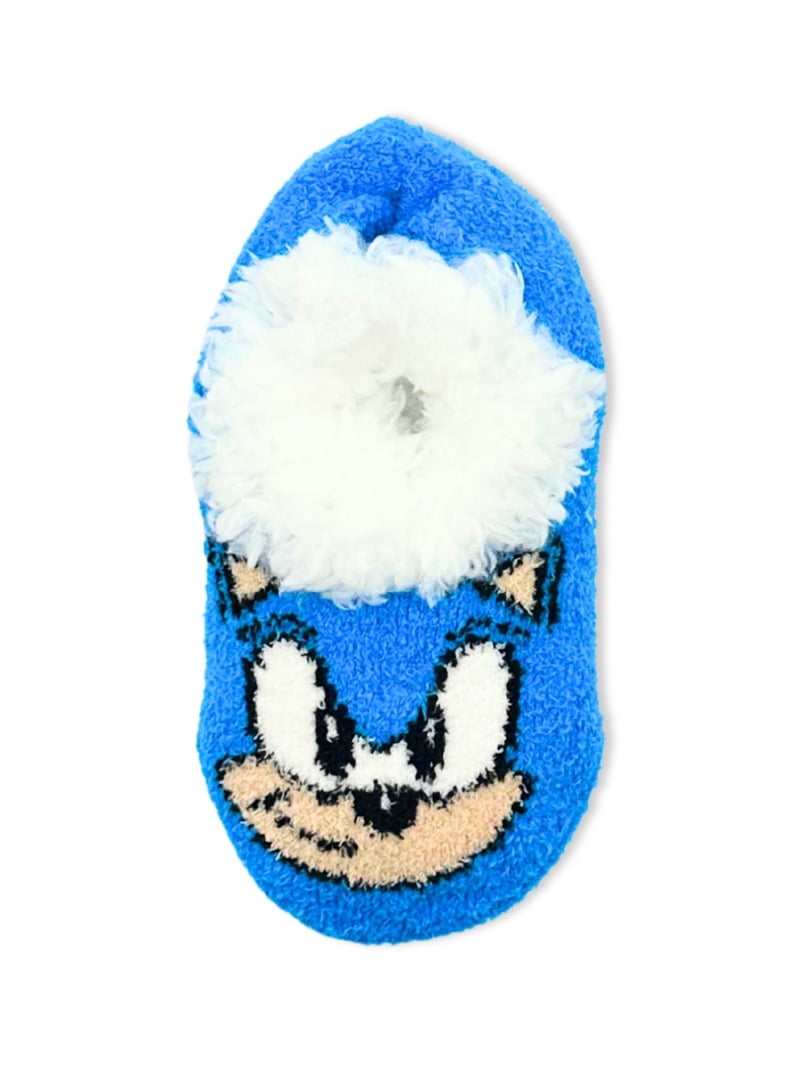 Sonic the Hedgehog Boys Slipper Socks, 1-Pack, Sizes S/M-M/L