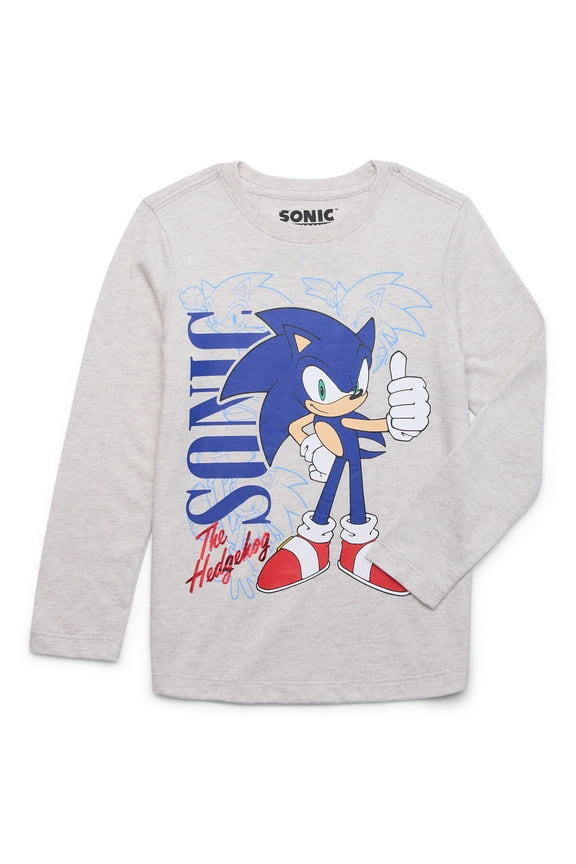 Boys Solo Stance Graphic Crewneck Tee with Long Sleeves, Sizes 4-18
