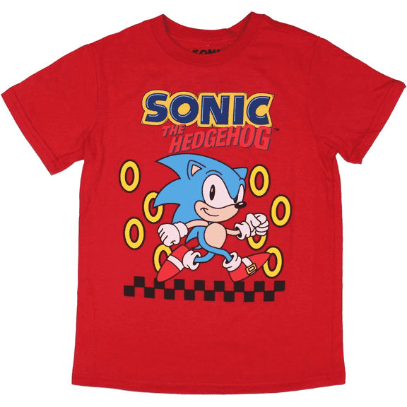 Sonic the Hedgehog Boys Sonic Rings T-Shirt, Sizes 5-16