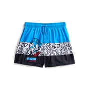 Sonic the Hedgehog Boys Swim Trunks with UPF50, Sizes 4-16