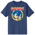 thumbnail image 1 of Sonic the Hedgehog Classic Character Men's Blue Graphic Tee-M, 1 of 2
