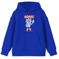 thumbnail image 1 of Sonic the Hedgehog Classic Character Youth Royal Blue Hoodie-XXL, 1 of 2