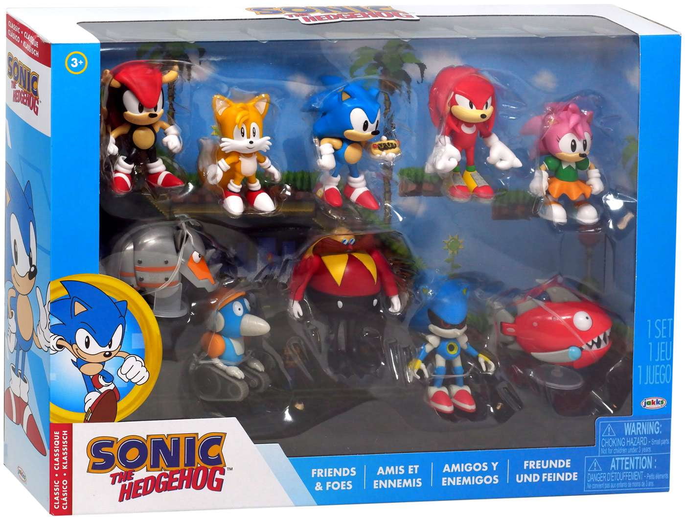 Classic Sonic The Hedgehog Collection 5 pack by Jakks Pacific 