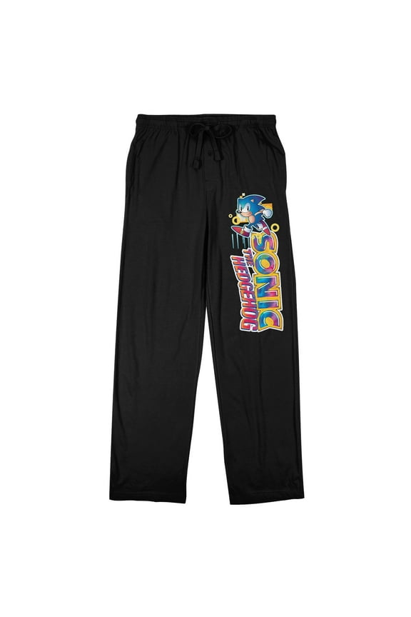 Sonic the Hedgehog Classic Men's Black Sleep Pajama Pants