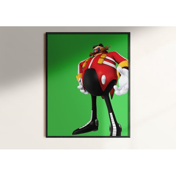 Sonic the Hedgehog Colorful Character Art - Vibrant Kids Gaming Room Decor - 8x12 UNFRAMDE