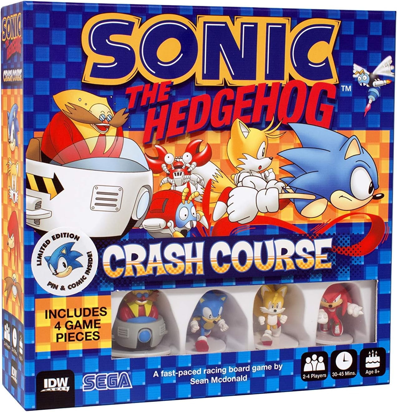 Sonic the Hedgehog Crash Course Board Game - Fast Racing Game by IDW Games