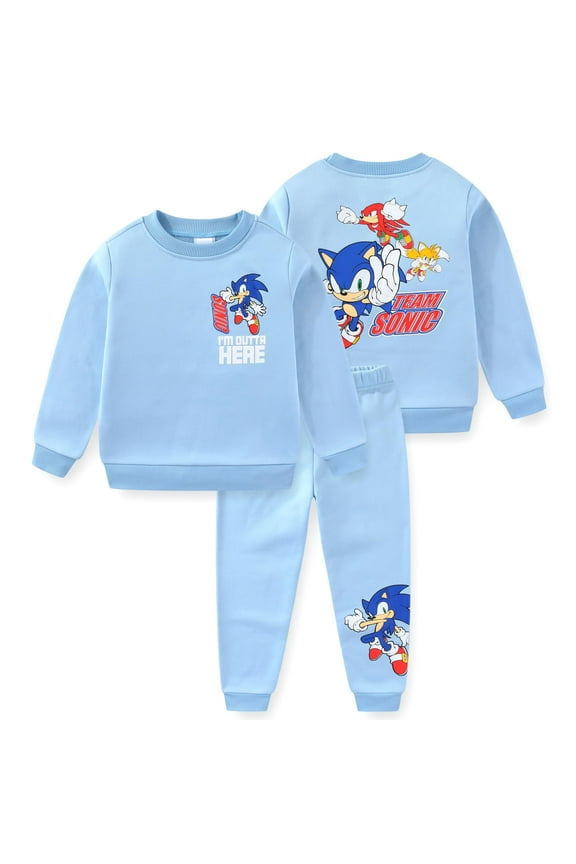 Crewneck Sweatshirt and Pants Set (Boys), 2 Piece Set, Sizes 3T-7