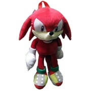 Sonic the Hedgehog Doll Plush Backpack - Knuckles Red (20 Inch)