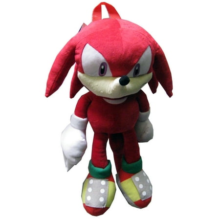Sonic the Hedgehog Doll Plush Backpack - Knuckles Red (20 Inch)