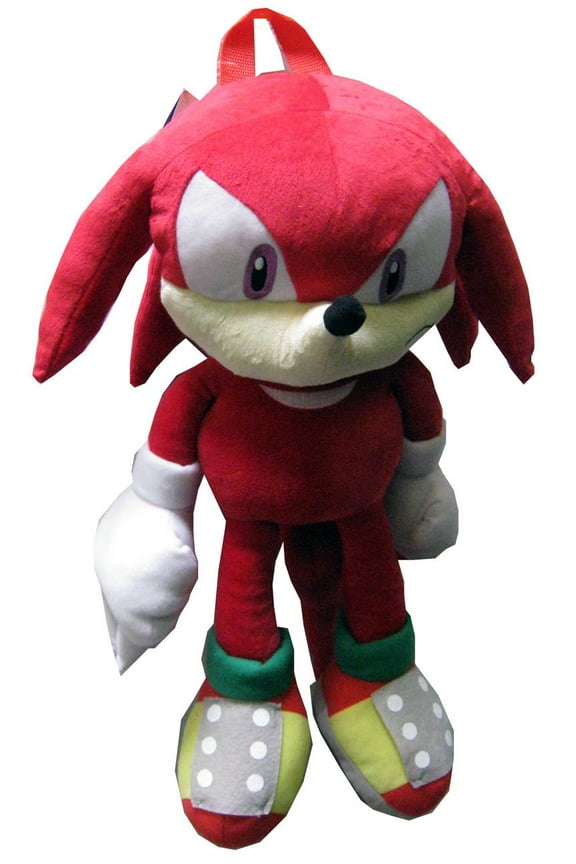 the Hedgehog Doll Plush Backpack - Knuckles Red (20 Inch)