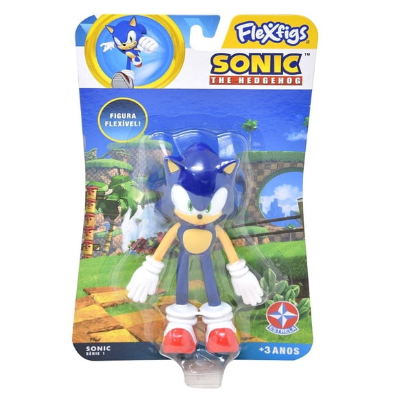 Sonic the Hedgehog Flexfigs on card- Sonic
