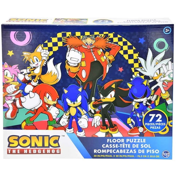 Sonic the Hedgehog Floor Puzzle , 30" X 20"