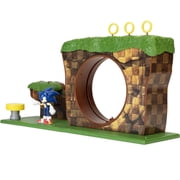 Sonic the Hedgehog Green Hill Zone Action Figure Playset, includes 2.5" Inch Sonic Action Figure