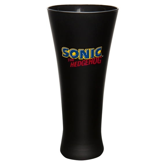 Sonic the Hedgehog - Jumping Shadow Outline Fluted Glass