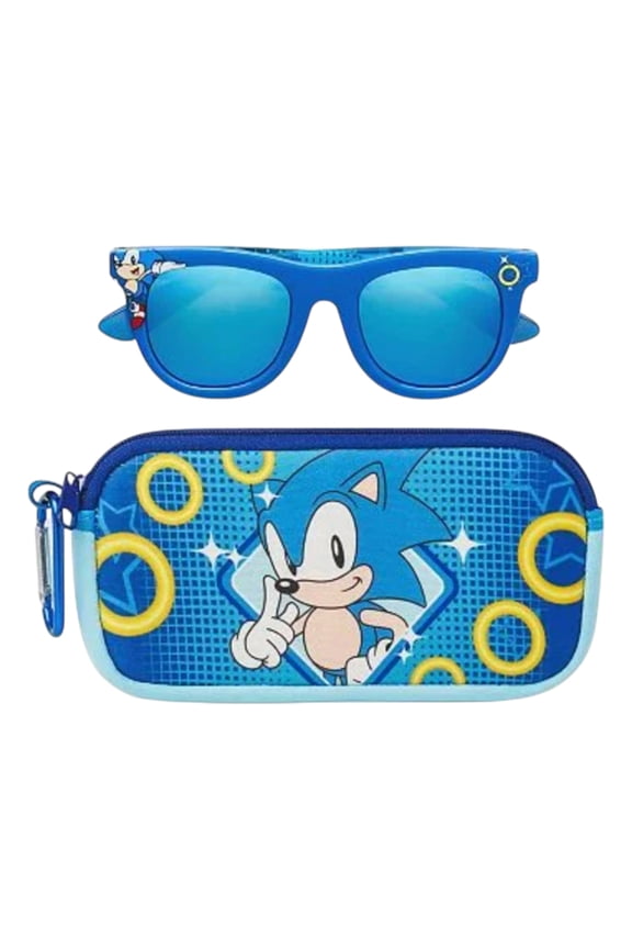 the Hedgehog Kids Blue Sunglasses with Matching Carry Case