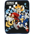 thumbnail image 1 of Sonic the Hedgehog Kids Black Print Fleece Throw Blanket, 46 x 60, 1 of 7