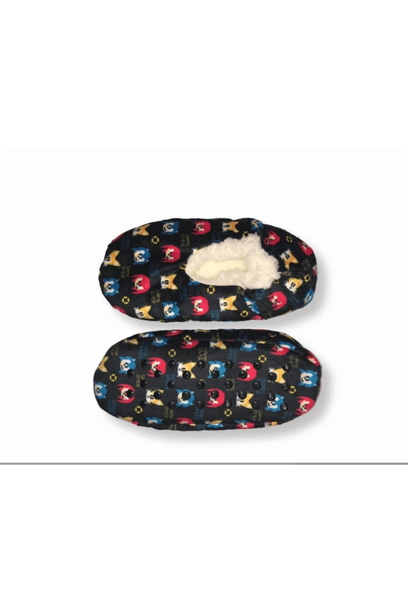 the Hedgehog Kids Fuzzy Slippers , House Shoes size S/M ,Shoe Size 8-13