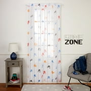 Sonic Kids Sheer Curtain Panel, 84" Length, Sega
