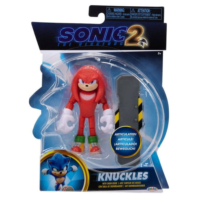 Sonic the Hedgehog Knuckles Action Figure Set, 2 Pieces 