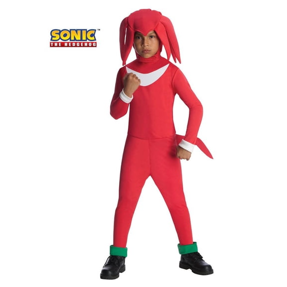 Sonic the Hedgehog Knuckles Costume for Kids by Rubies, Boys Large