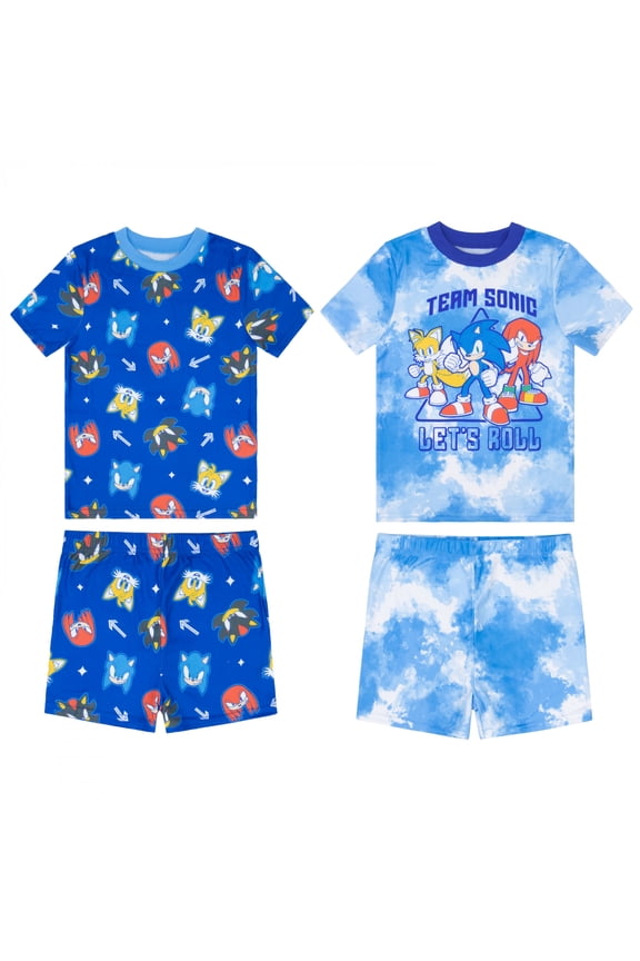 Let's Roll Boy's 4-Piece Pajama Set-Size 8