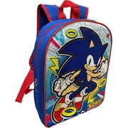 Sonic the Hedgehog Licensed 15 Inch School Bag Backpack #A28153