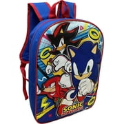 Sonic the Hedgehog Licensed 15 Inch School Bag Backpack