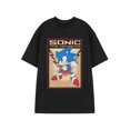 thumbnail image 1 of Sonic the Hedgehog Mens Black Short Sleeved T-Shirt, 1 of 5