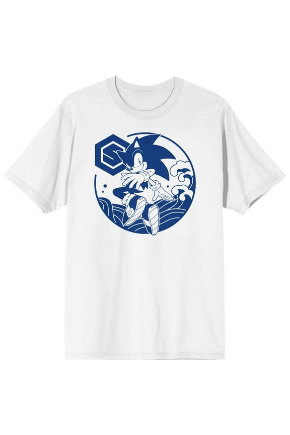 Sonic the Hedgehog Modern Character Mens White Graphic Tee - M