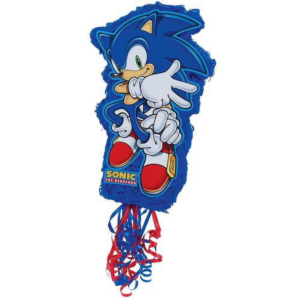 Sonic Number 7 Pinata with stick pinata included. Size 40cm tall