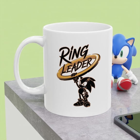 Sonic the Hedgehog Ring Leader" Ceramic Mug"