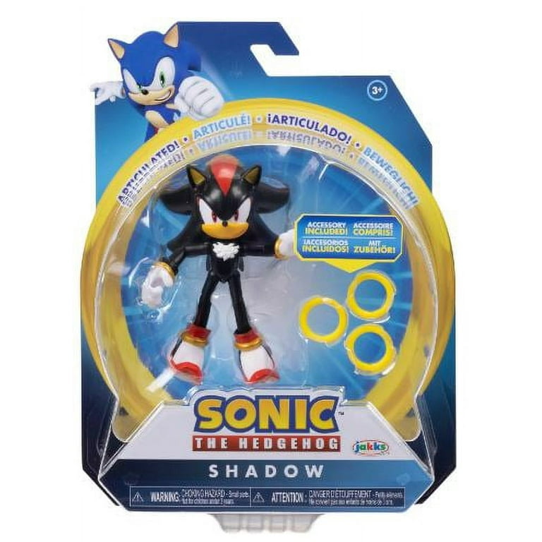 Sonic the Hedgehog Shadow 4 inch Figure with Rings - Walmart.com