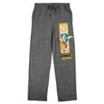 thumbnail image 1 of Sonic the Hedgehog Sonic in Action Men's Heather Gray Sleep Pants-Small, 1 of 4