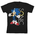 thumbnail image 1 of Sonic the Hedgehog Sonic with Ring Boy's Black T-shirt-XS, 1 of 4