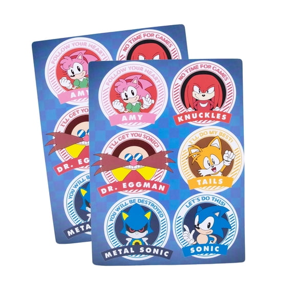 Sonic the Hedgehog Sticker Sheets (Pack of 8)