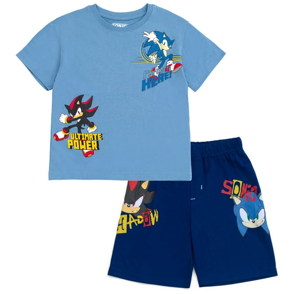 Sonic the Hedgehog T-Shirt and Shorts Outfit Set Toddler to Big Kid