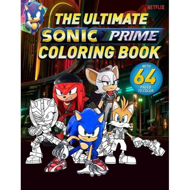 Sonic the Hedgehog: The Ultimate Sonic Prime Coloring Book (Paperback