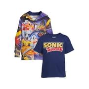 HARRY POTTER Sonic the Hedgehog Toddler Boy Sublimated Zip Up Hoodie and T-Shirt Set, Sizes 2T-5T