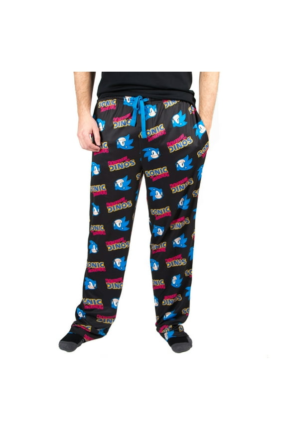 Sonic the Hedgehog Video Game Character Mens All over Print Sleep Pajama Pants-XL