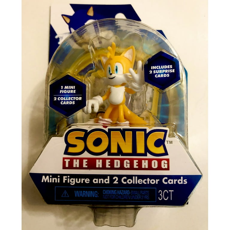 Sonic the Hedgehogのフィギュアコレクショコレクションカード付き Sonic the Hedgehog mini figure and 2 collector cards (tails