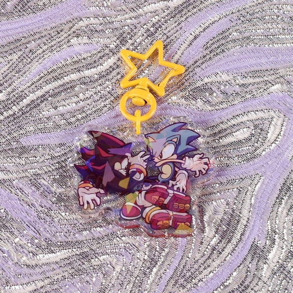 Sonic x Shadow Charm (1 keychain)