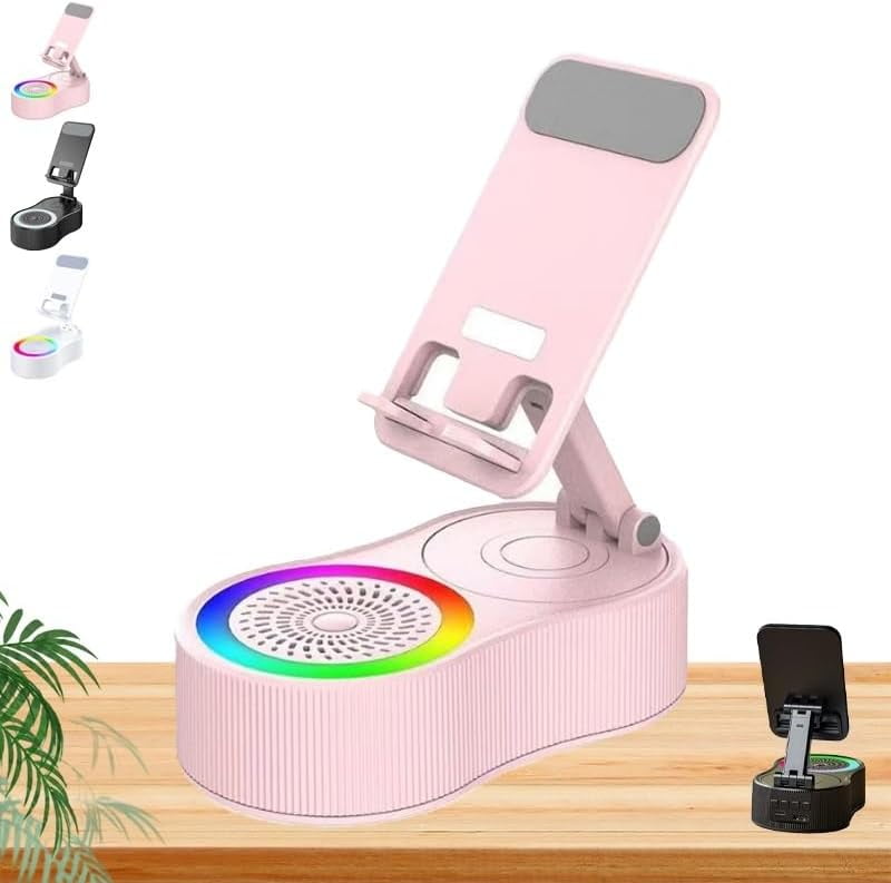 Sonicdrop Dock - Enceinte Magique Support Charge 360° Avec Son Drop To Play Et Éclairage 7 Couleurs (Noir)