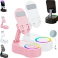 thumbnail image 1 of SonicDrop Dock – No-Pair Magic Speaker & Charging Stand, SonicDrop Dock Holder, Drop-to-Play Sound, 360 Degree Rotation & 7 Colors Light, for All Smart Phone (Black), 1 of 6